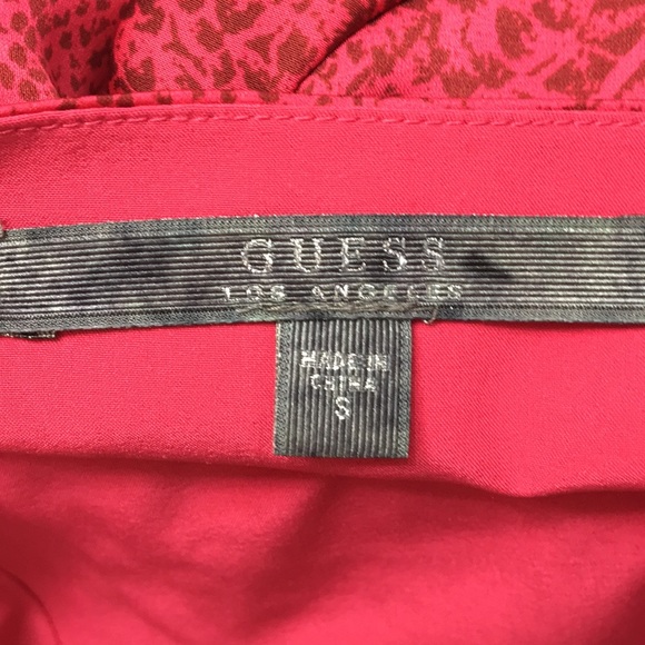 Guess Red Backless Top Size Small - Picture 11 of 12